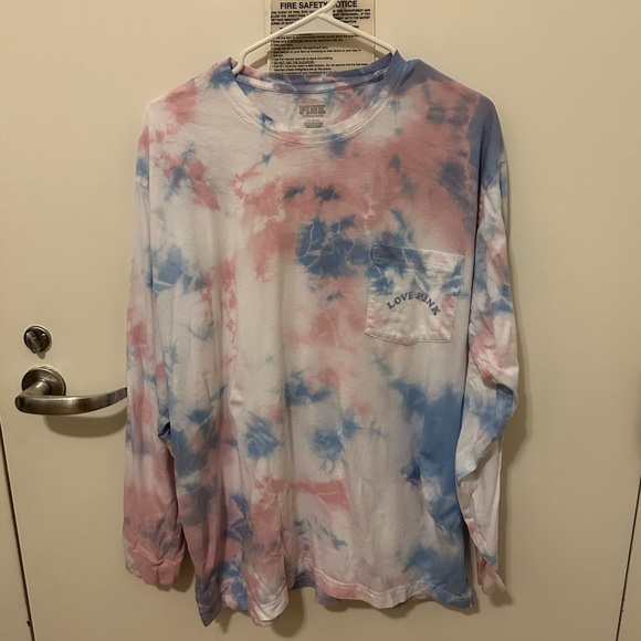 PINK by Victoria’s Secret “Love Pink” Long Sleeve Tee - Picture 1 of 1